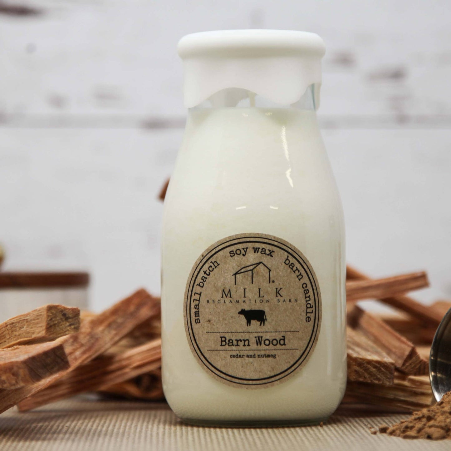 Milk Bottle Candle