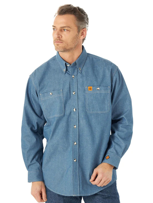 Wrangler FR Button Up Work Shirt