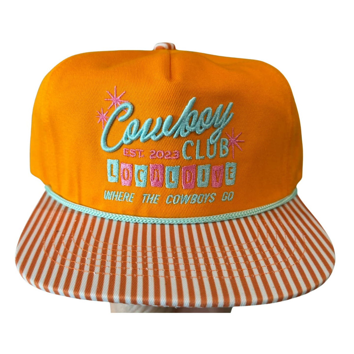 Cowboy Club Orange Cap