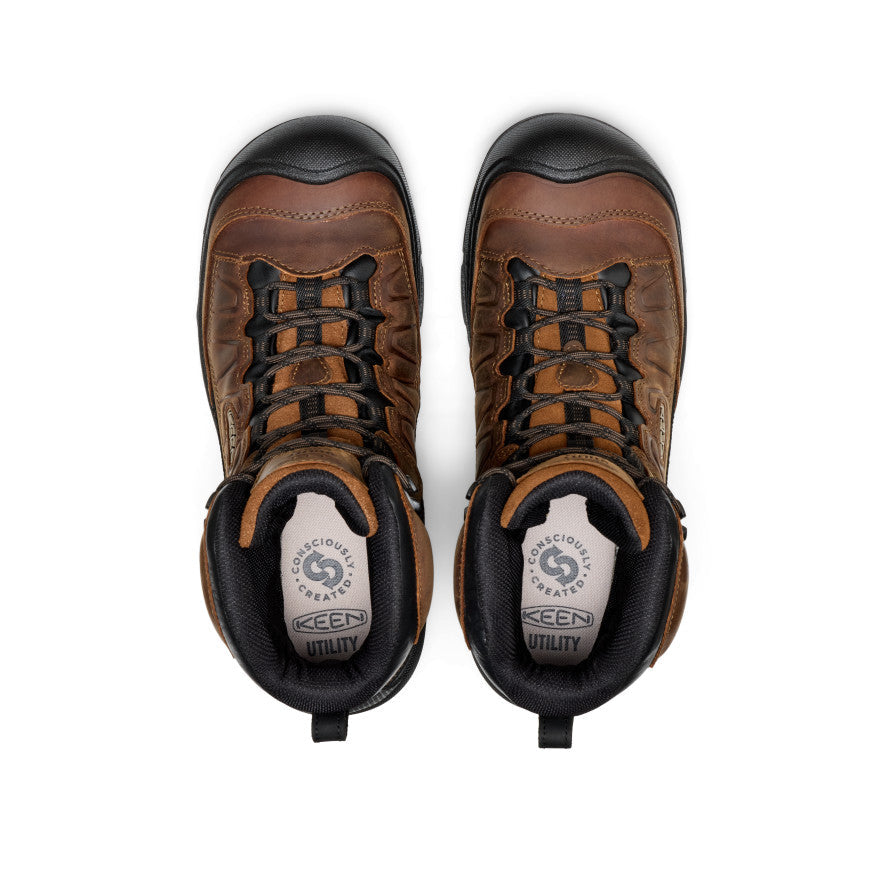 Keen Men's Targhee IV 8" Insulated Waterproof Work Boot (Carbon Toe)