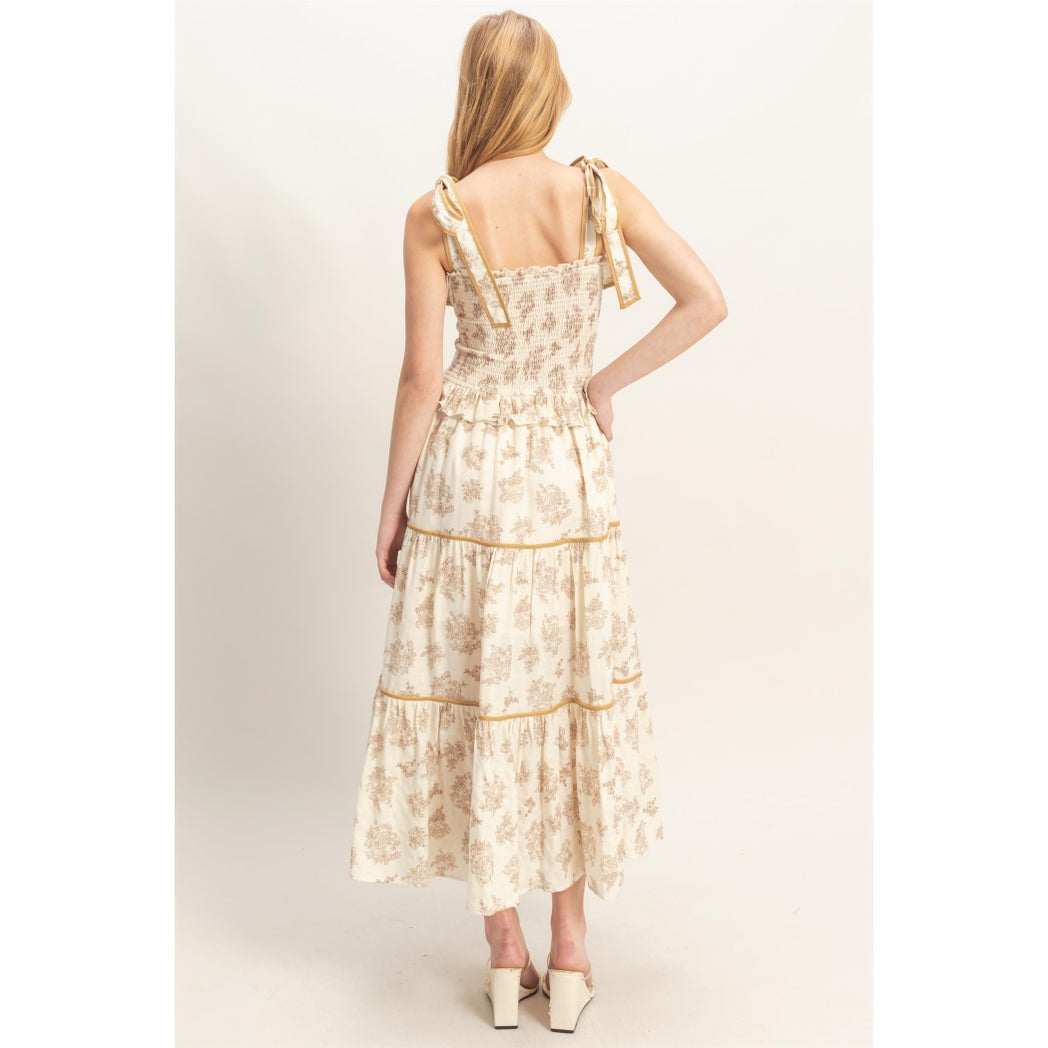 Floral Sunday Sundress Sand