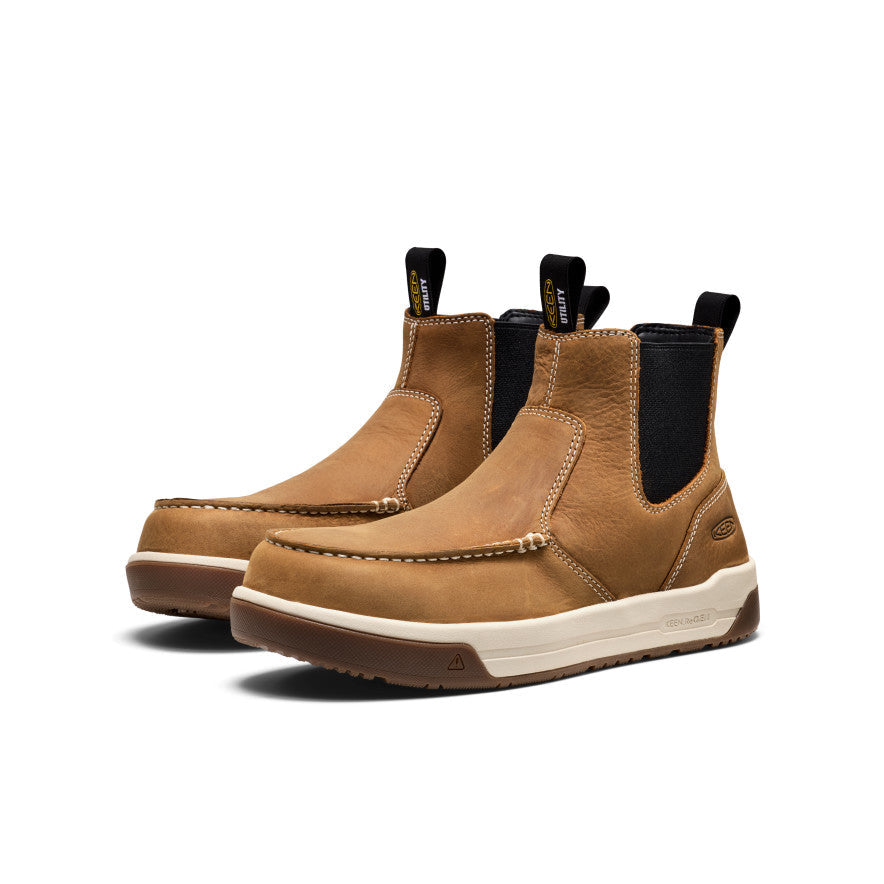 Keen Men's Gibson Chelsea Work Boot (Carbon Toe)