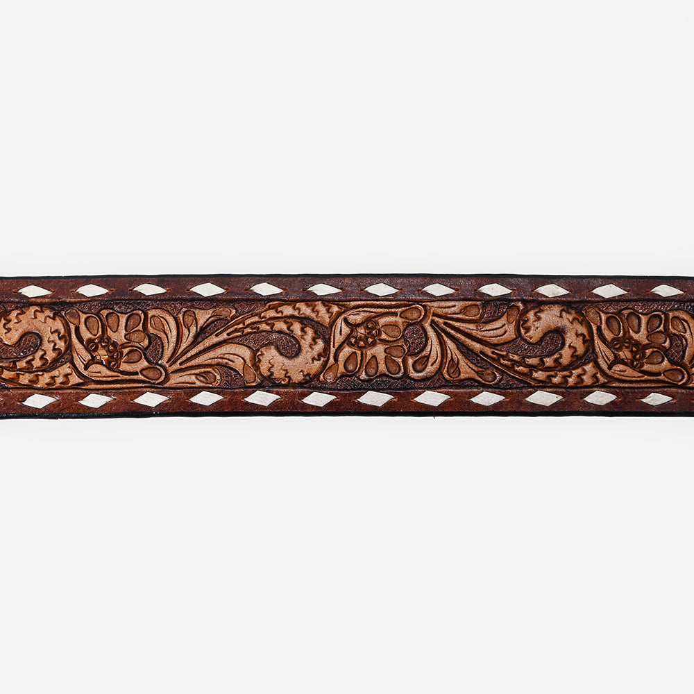 American Darling Floral Brown Belt