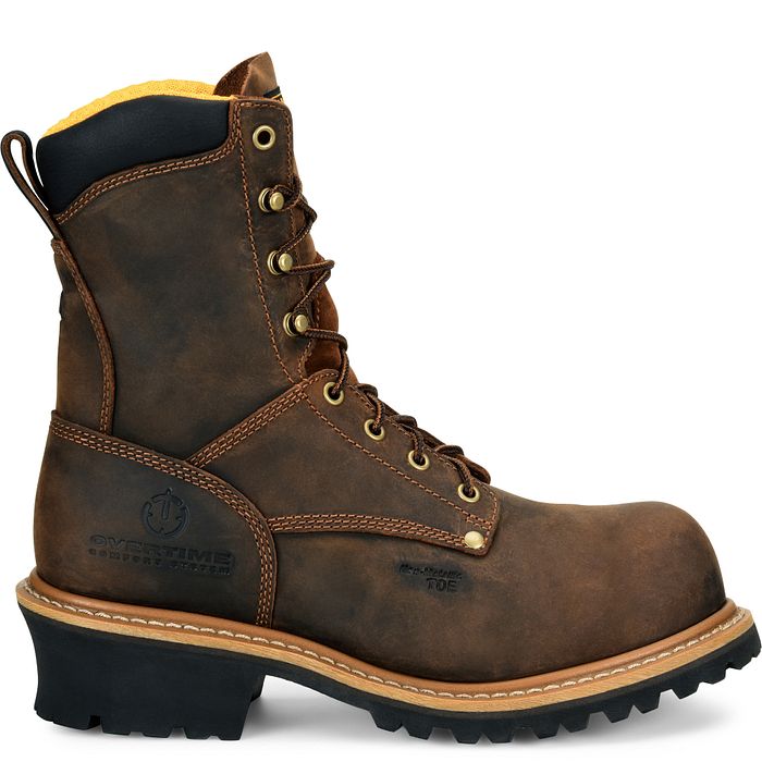 Carolina Poplar Comp Toe Logger 8"