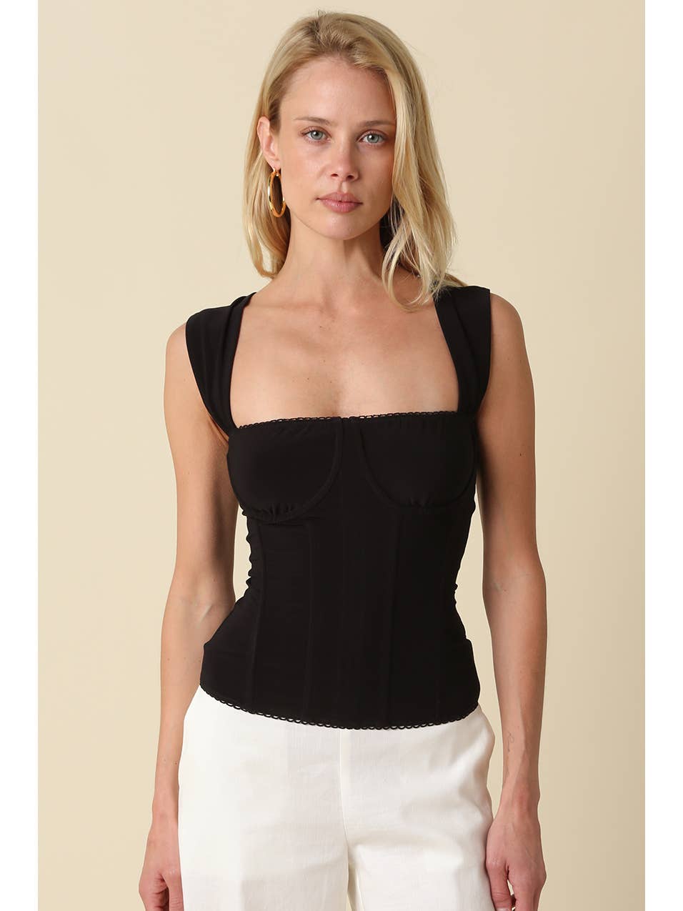 Elara Corset Top Black