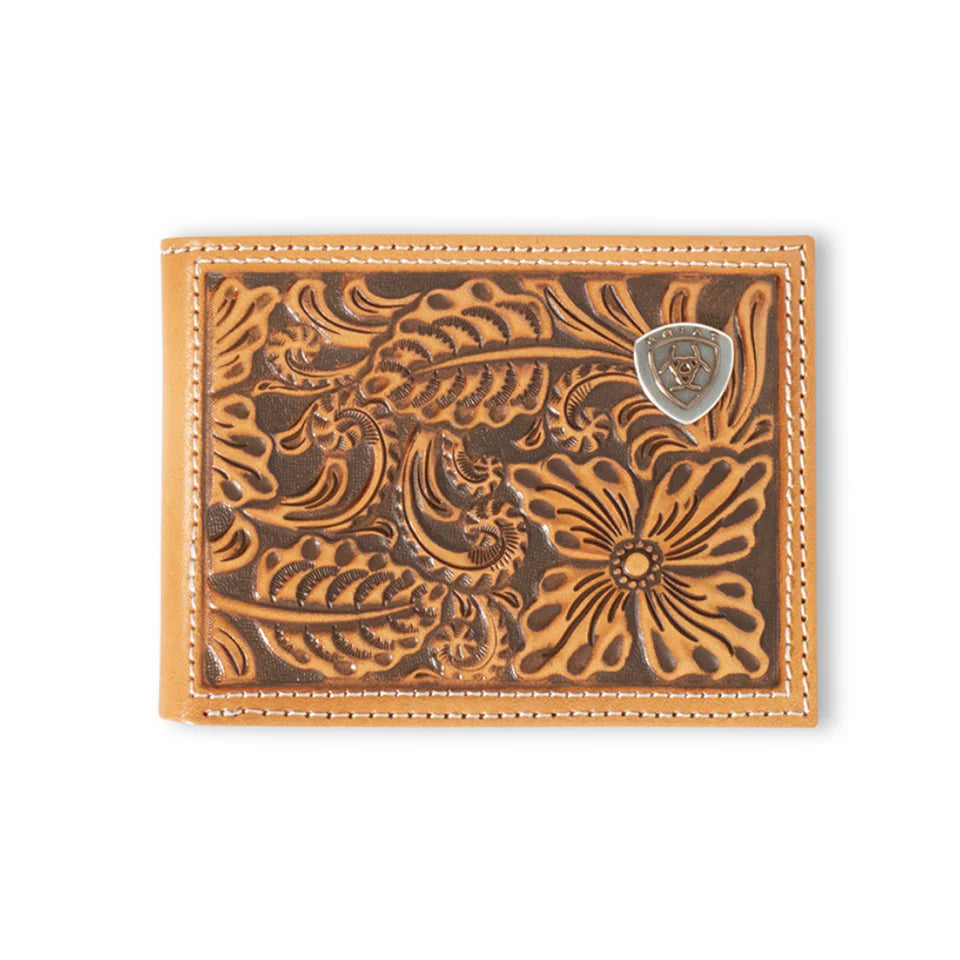 Ariat Bifold Floral Embossed Wallet