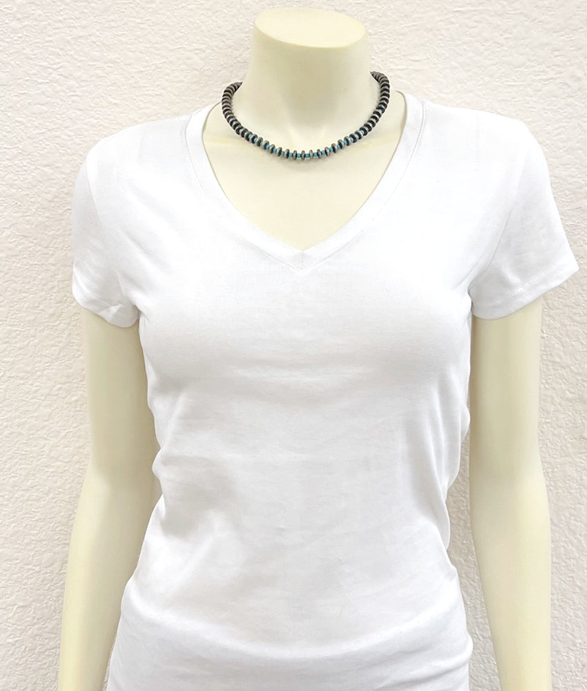 Rondelle Bead Necklace 16"