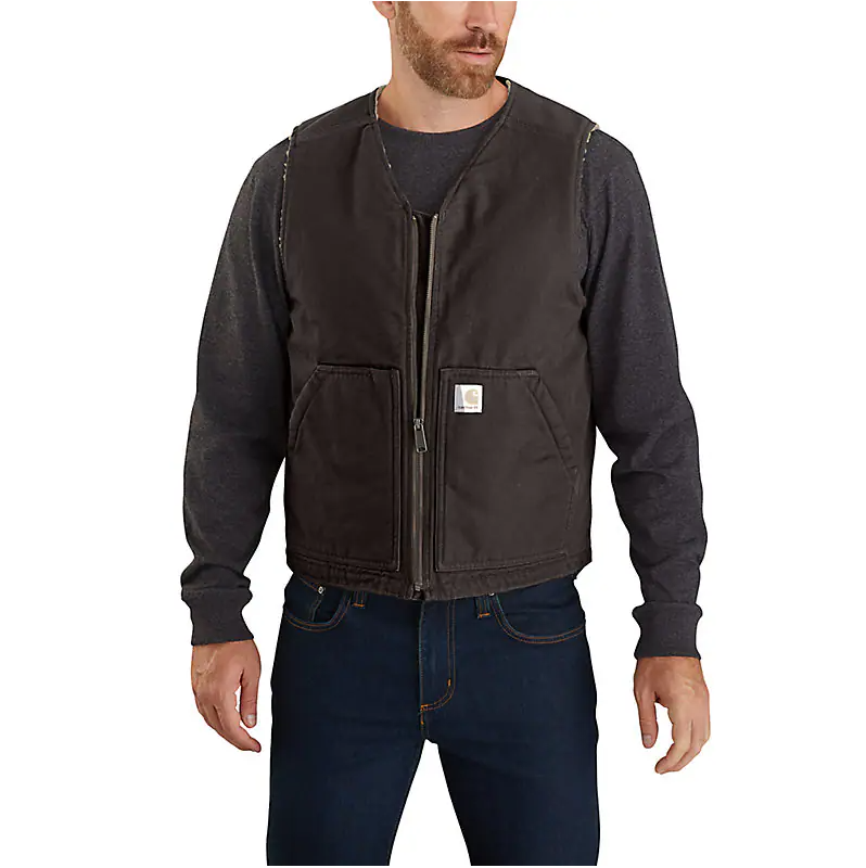 Carhartt Relaxed Fit Washed Duck Sherpa Vest
