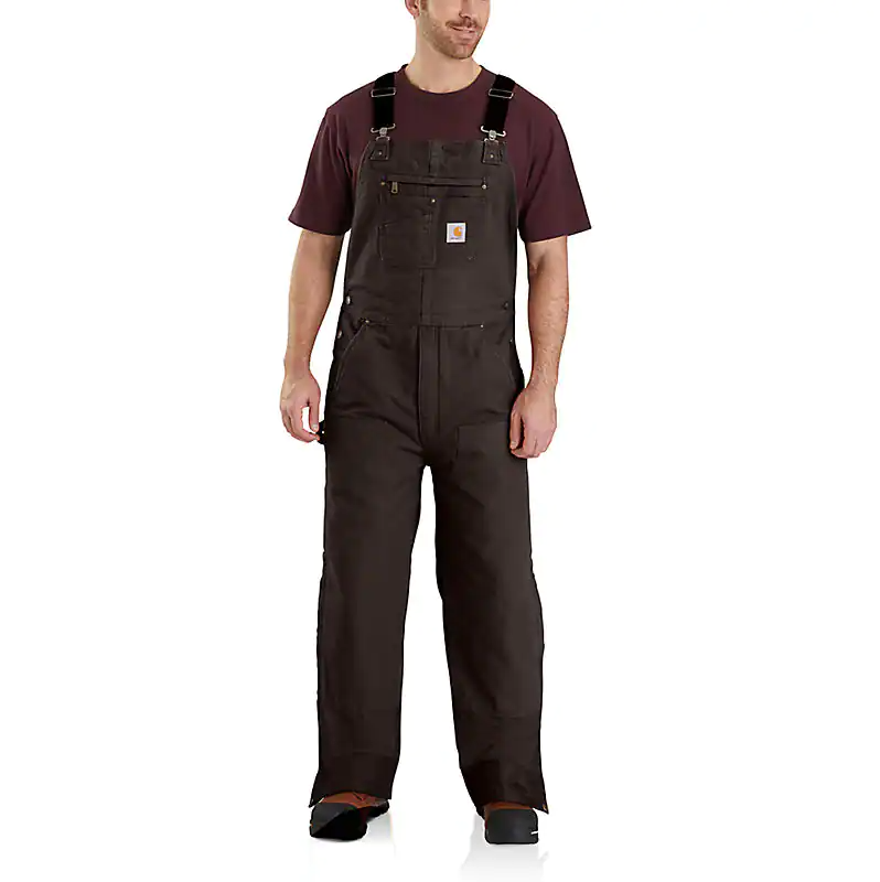 Carhartt Loose Fit Washed Duck Insulated Bib