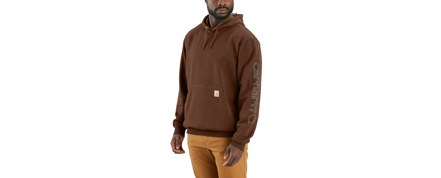 Carhartt Loose Fit Midweight Logo Sleeve Graphic Hoodie