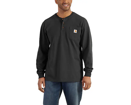 Carhartt Long Sleeve Henley Black