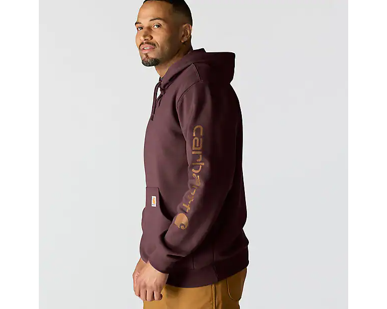 Carhartt Loose Fit Logo Sleeve Hoodie Port