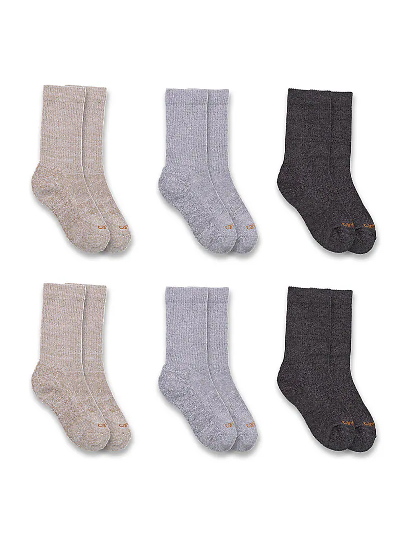 Carhartt Kid's Lightweight Crew Sock 6-Pack