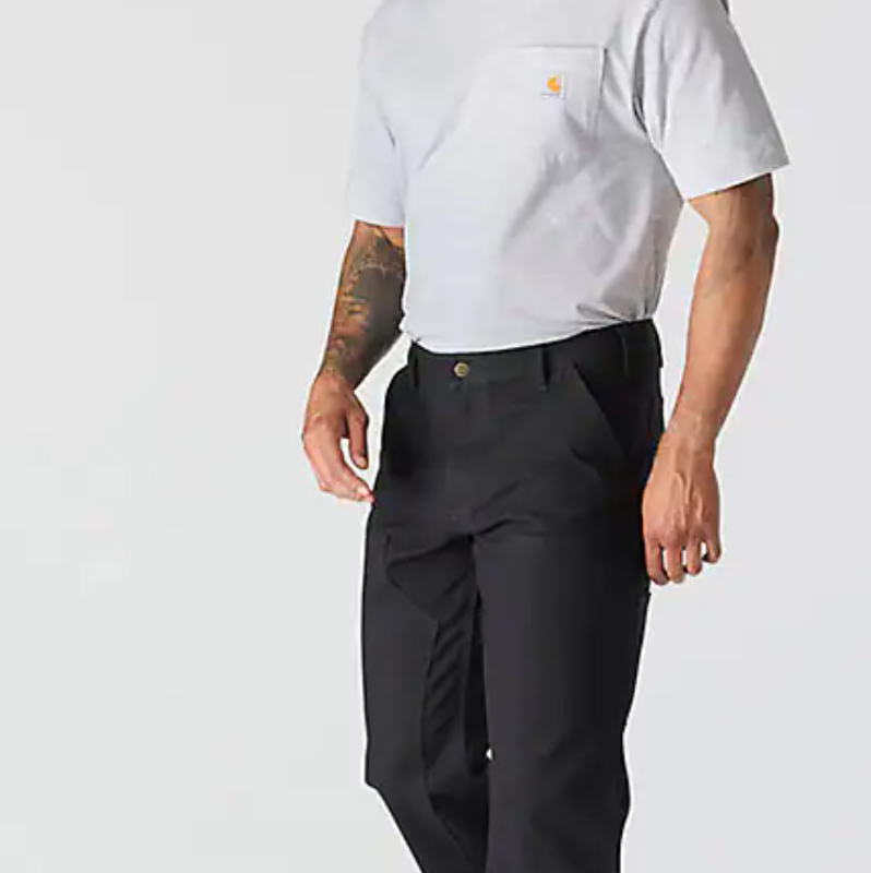 Relaxed Straight Rugged Flex® Duck Double-Front Dungaree