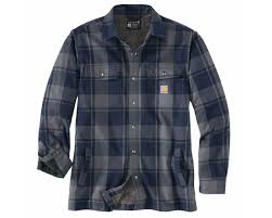 Atkins Carhartt Men's Relaxed Fit Flannel Long Sleeve Shirt