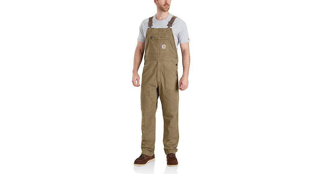 Carhartt Relaxed Fit Canvas Bib Khaki