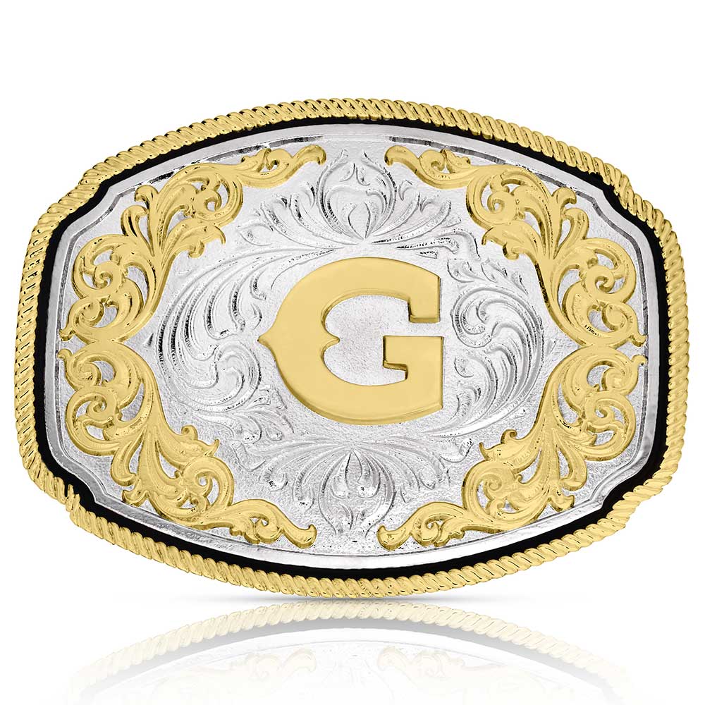 Western Initial Buckle -ALL Letters