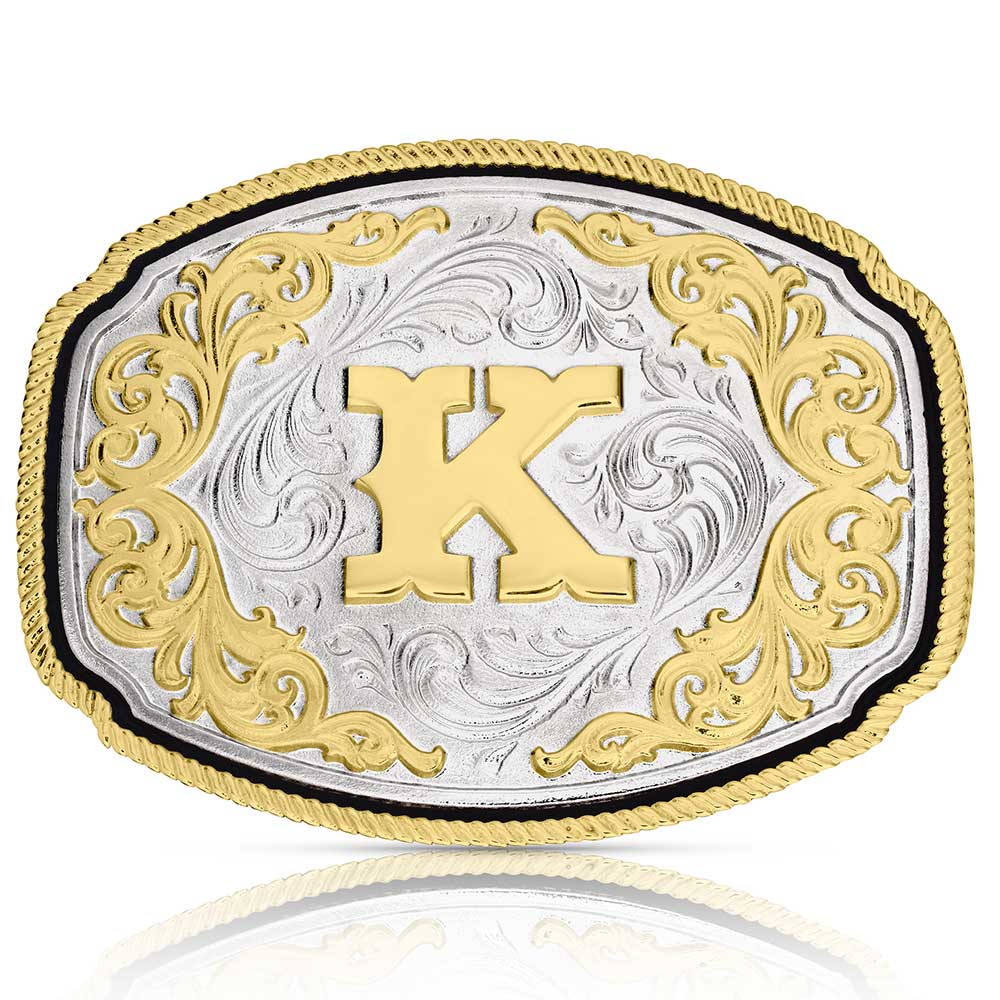 Western Initial Buckle -ALL Letters