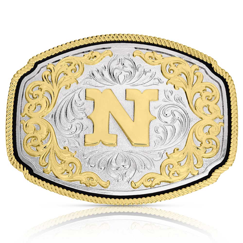 Western Initial Buckle -ALL Letters