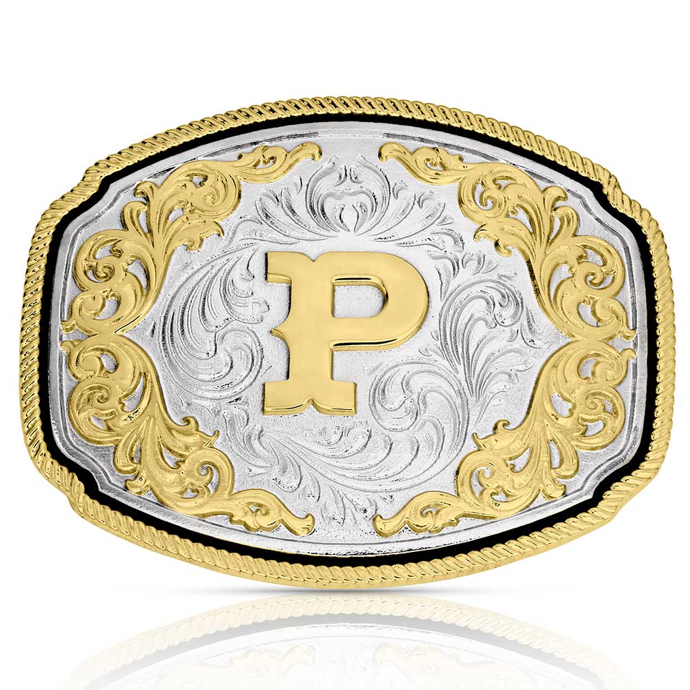 Western Initial Buckle -ALL Letters
