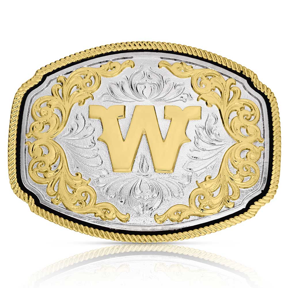 Western Initial Buckle -ALL Letters