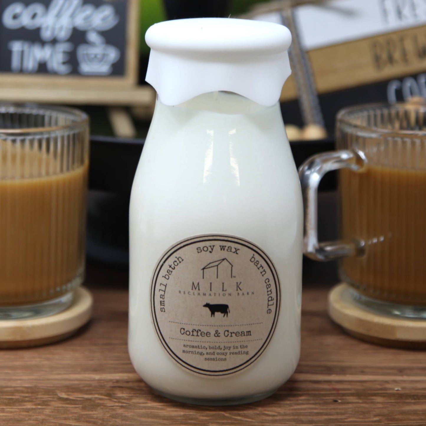Milk Bottle Candle