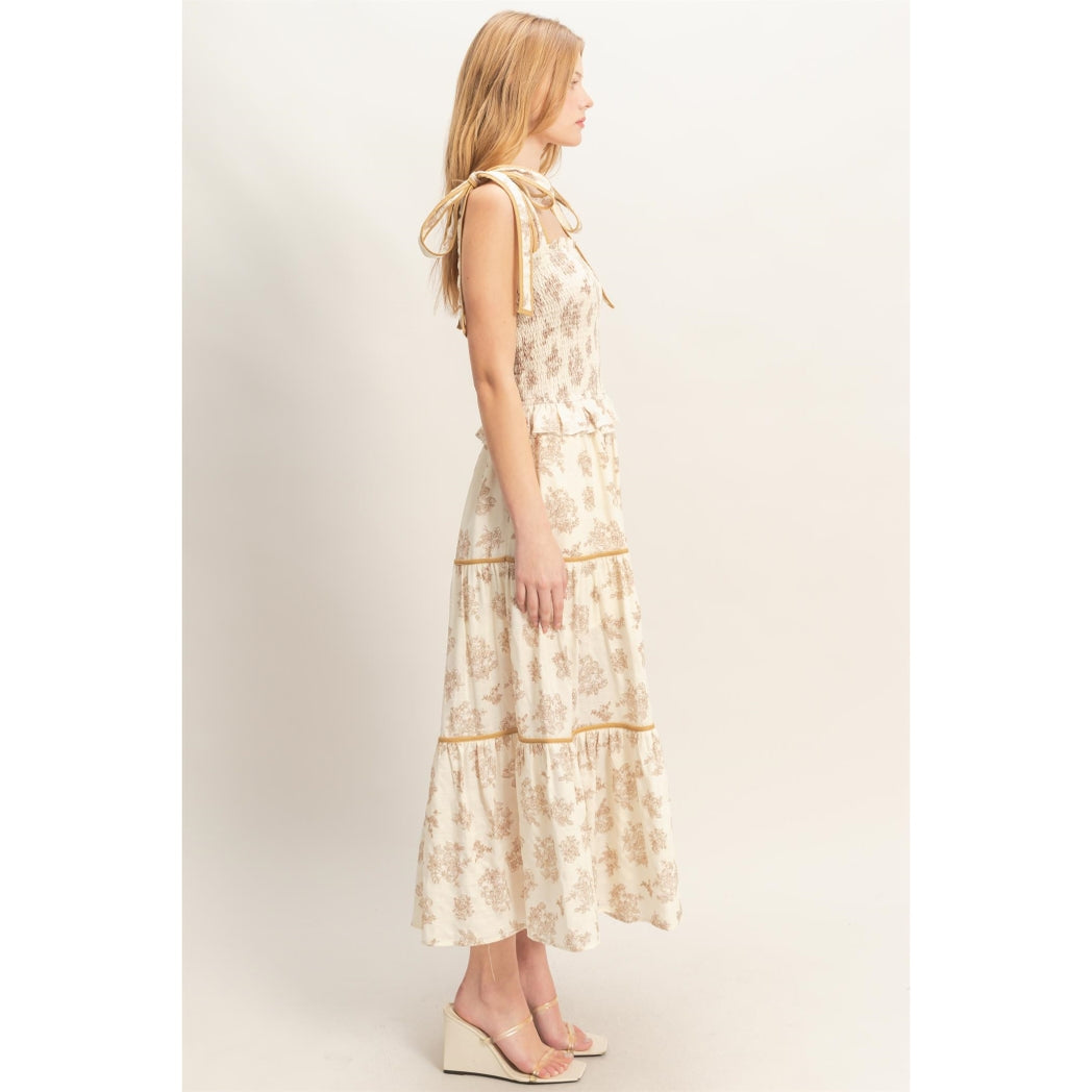 Floral Sunday Sundress Sand