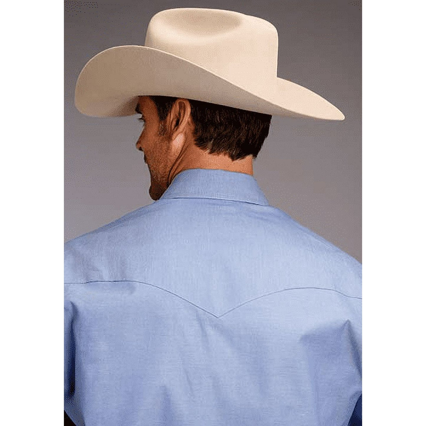 Stetson Pinpoint Blue Men's Snap Up
