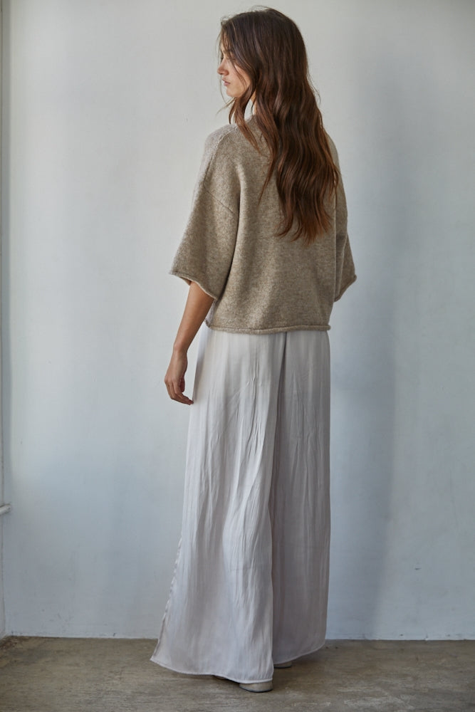 Light Mocha Cardi Top