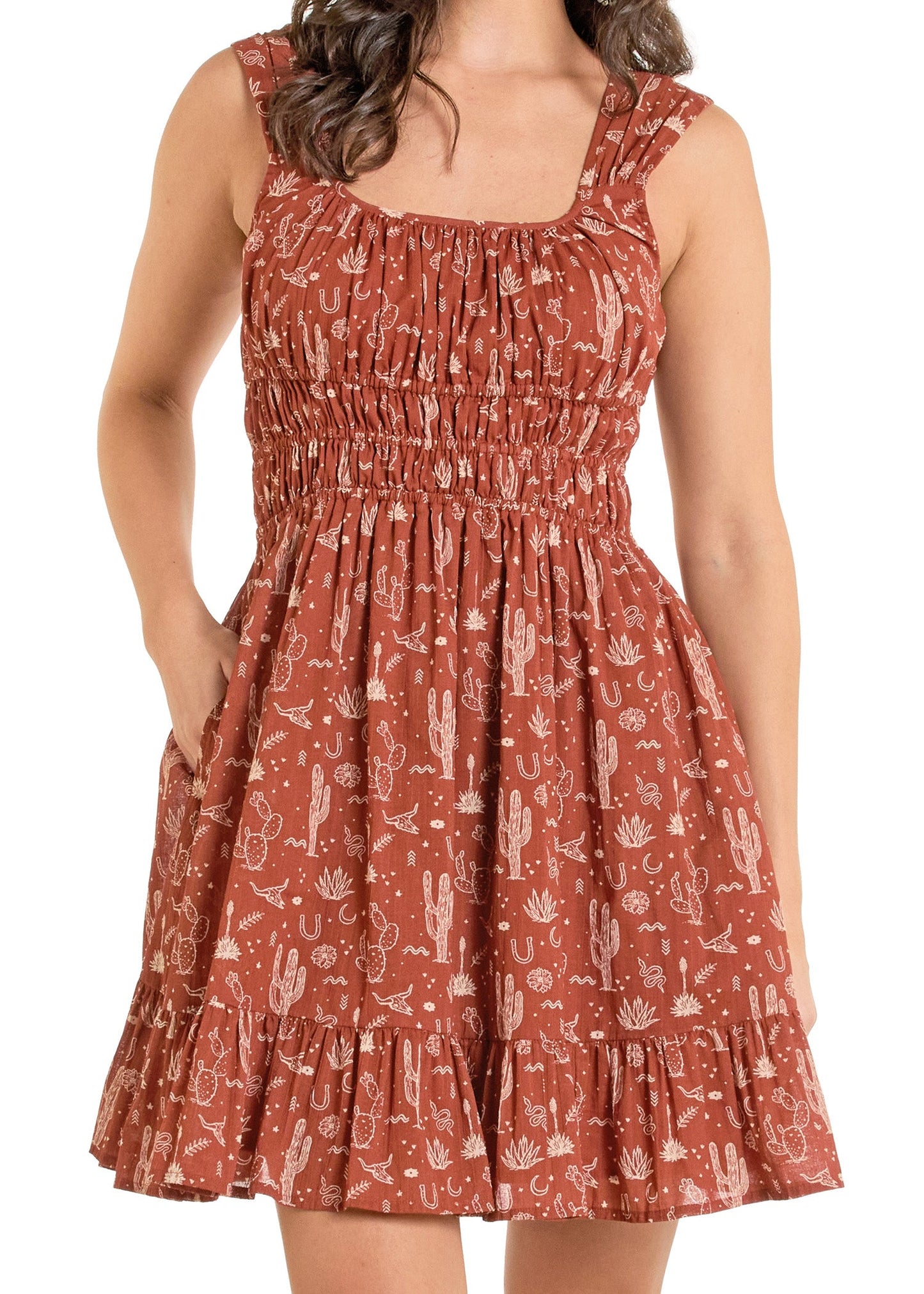 Desert Print Mini Dress
