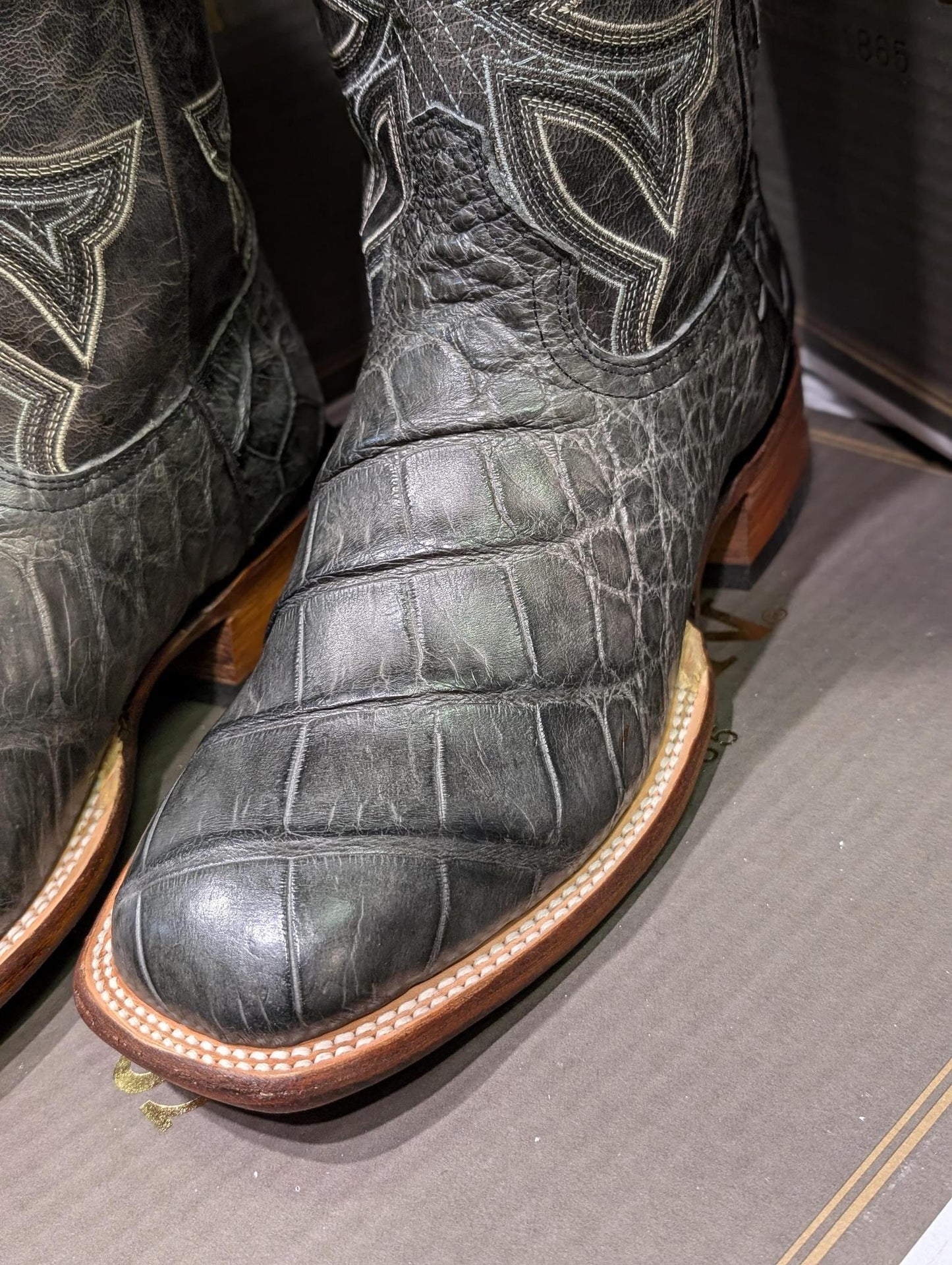 Stetson Gray Exotic Men's Boots