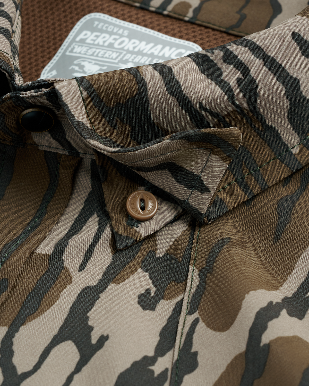Tecovas Performance Western Snap Bottomland Camo
