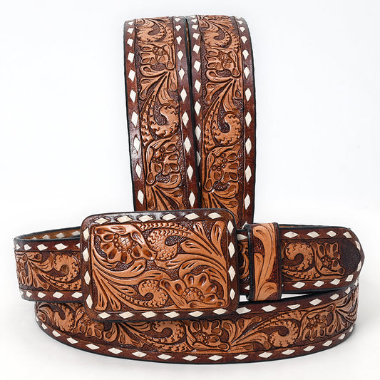 American Darling Floral Brown Belt