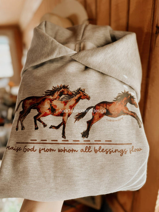 Wild Horses Hoodie Sweatshirt