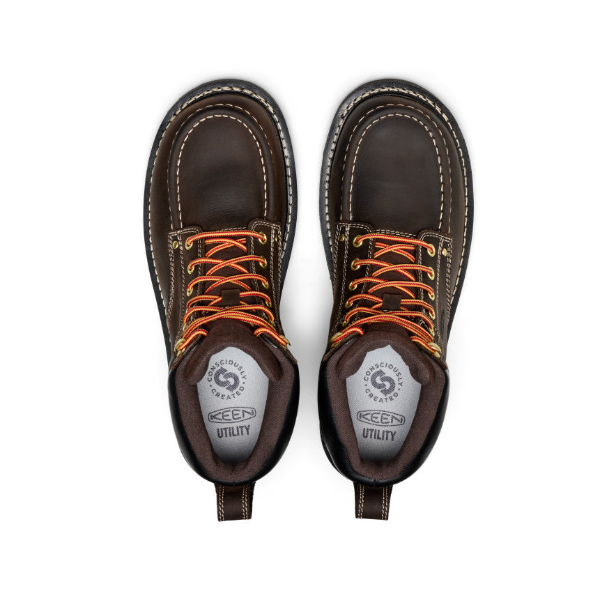 Keen Men's Cincinnati 6" Waterproof 90° Heel Boot (Carbon Toe)