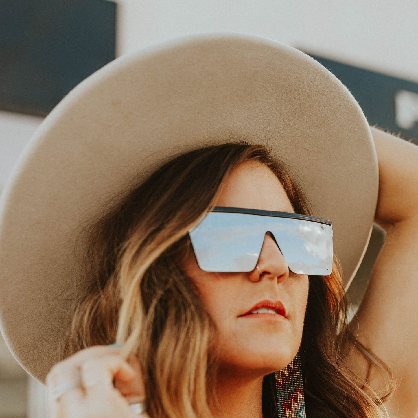 American Bonfire Kerosene Shades in Silver Spur Sunglasses