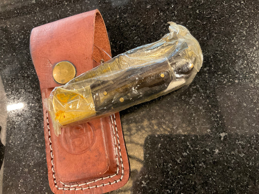 Circle SH 4” closed horn Damascus