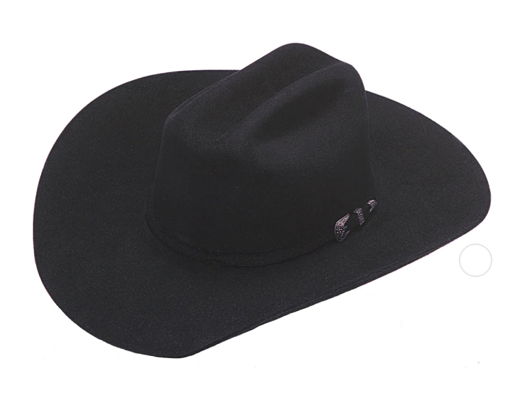 Ariat 6X Black Felt Hat - A7630201