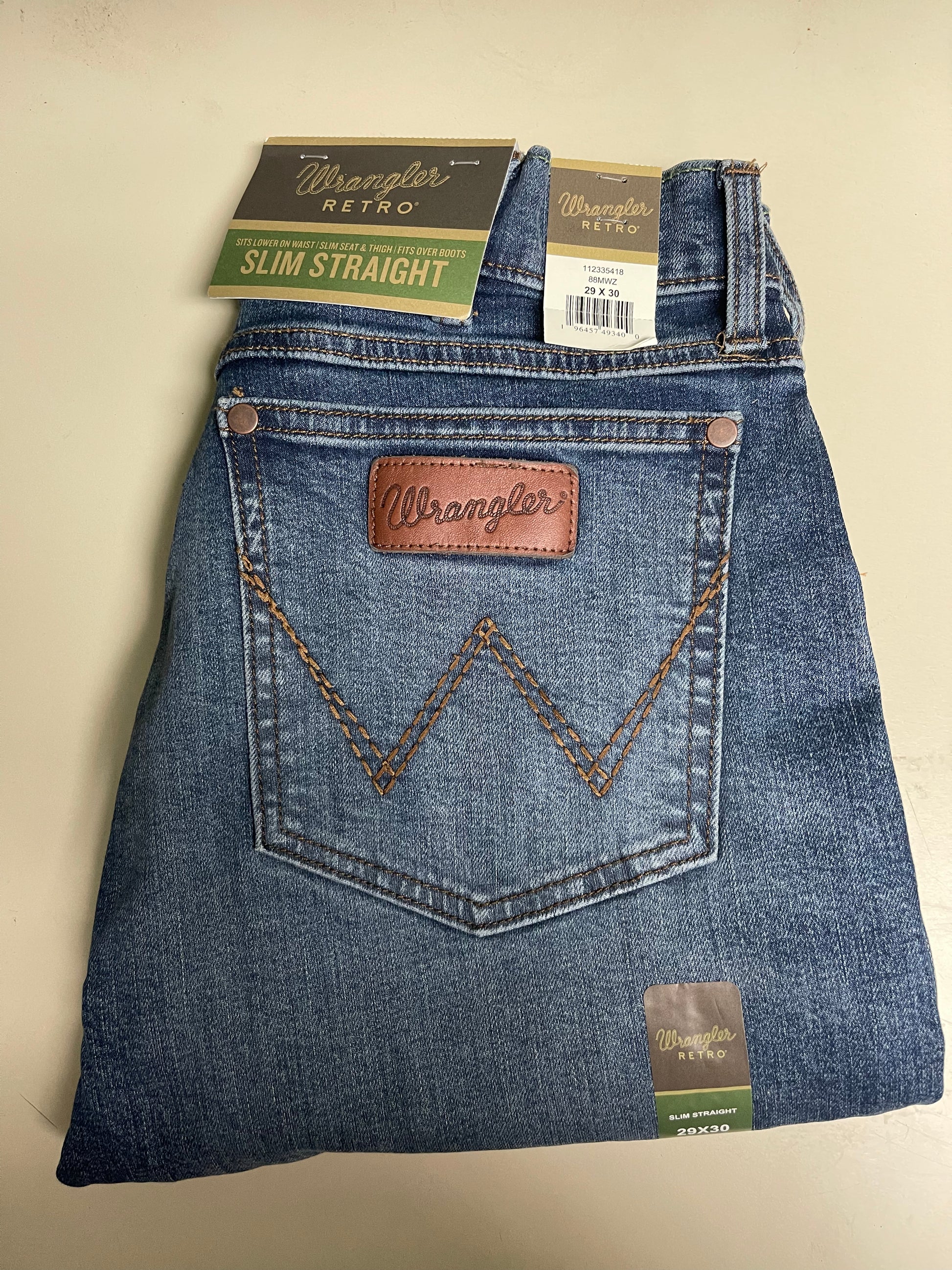 Wrangler Retro Slim Straight Dark Wash – Wiseman’s Western