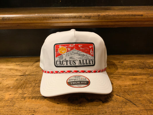 Cactus Alley White Red Sky BallCap