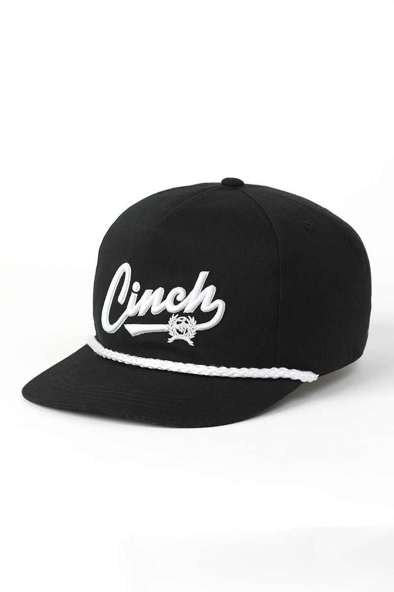 Cinch Men's Logo Black Cap