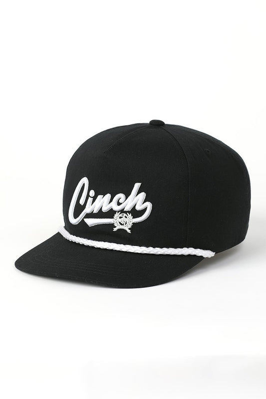 Cinch Men's Logo Black Cap