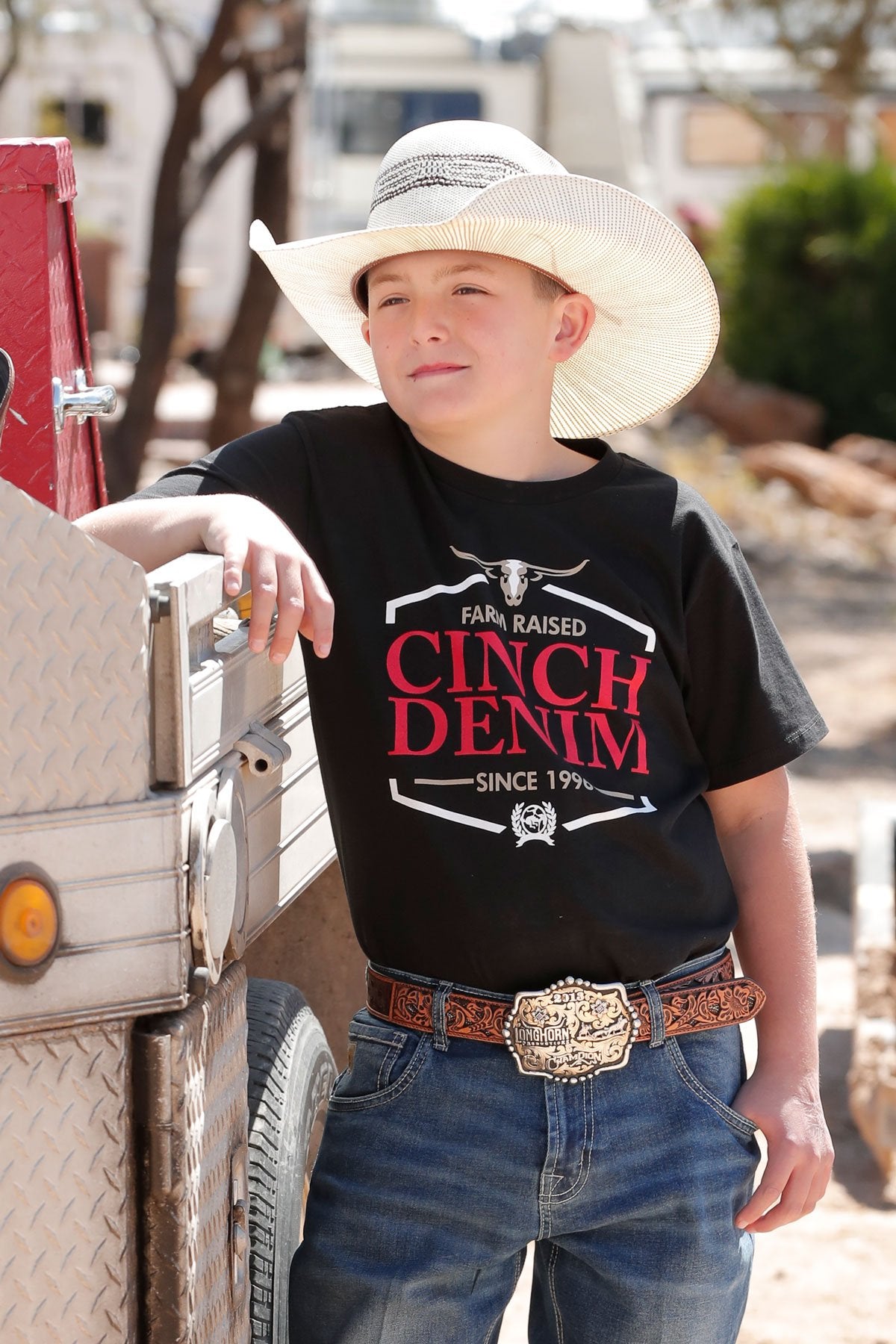 Cinch Farm Raised Boys Western T-Shirt