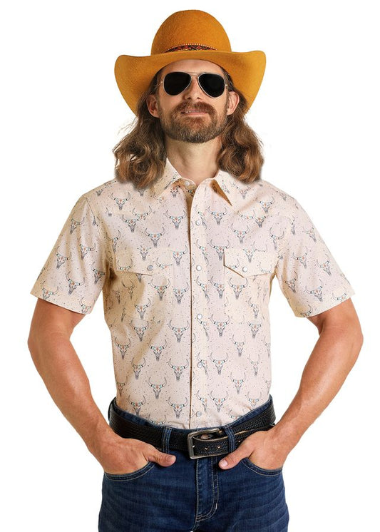 Dale Mini Longhorn Short Sleeve Snap Up
