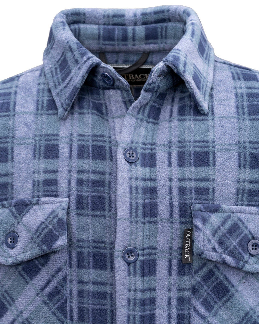 Chad Button Up Fleece Big Shirt