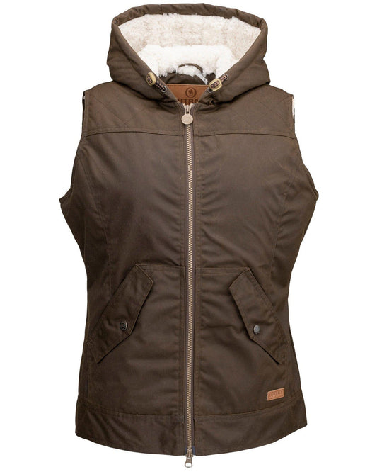 Heidi Brown Wax Cotton Women's Vest