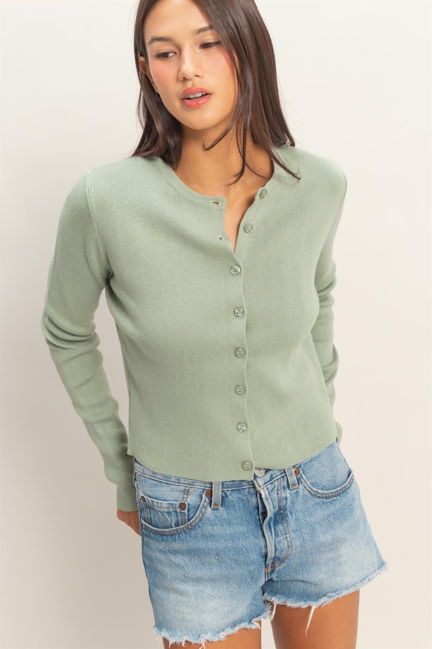 Sadie Sage Button Front Knit Sweater