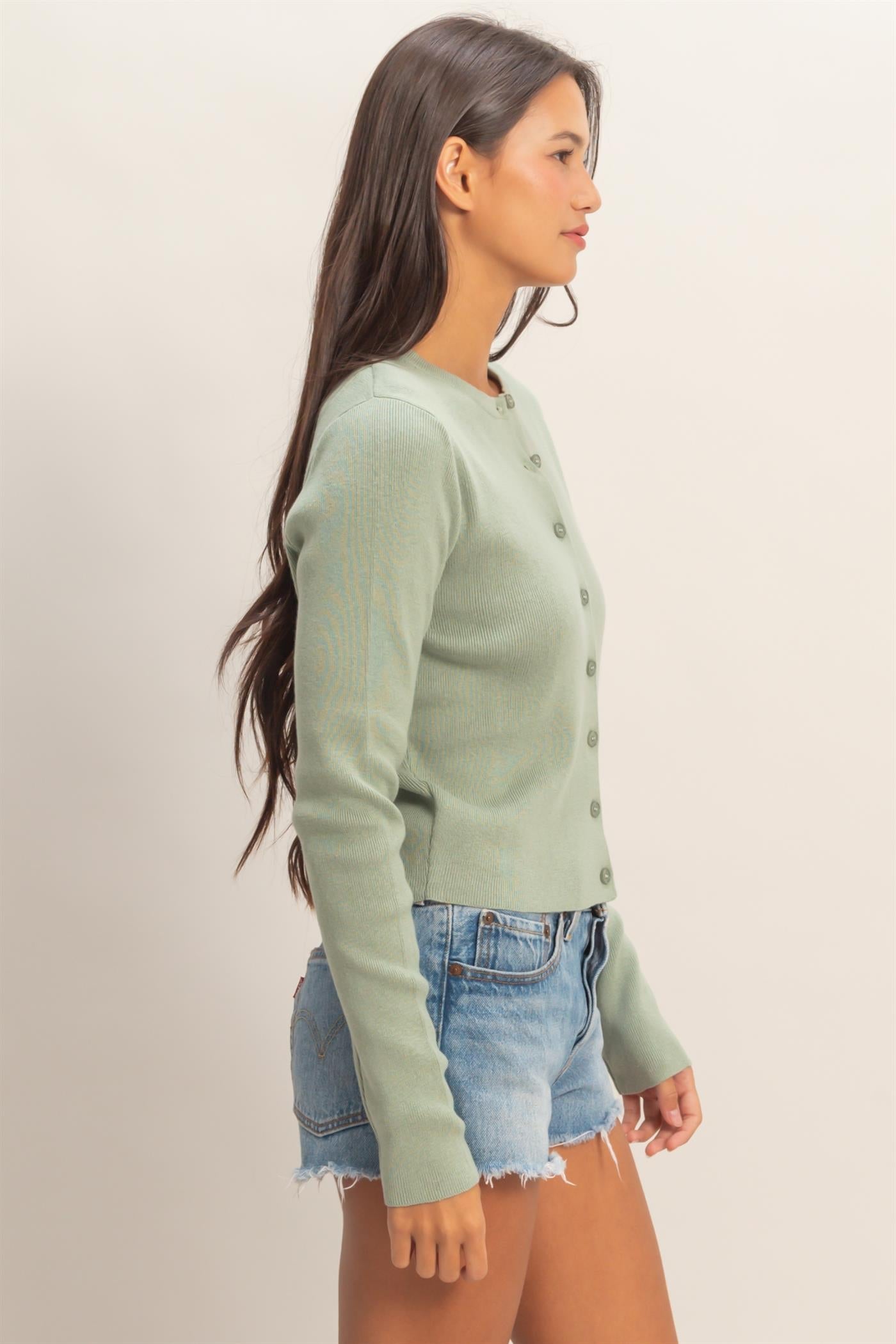Sadie Sage Button Front Knit Sweater