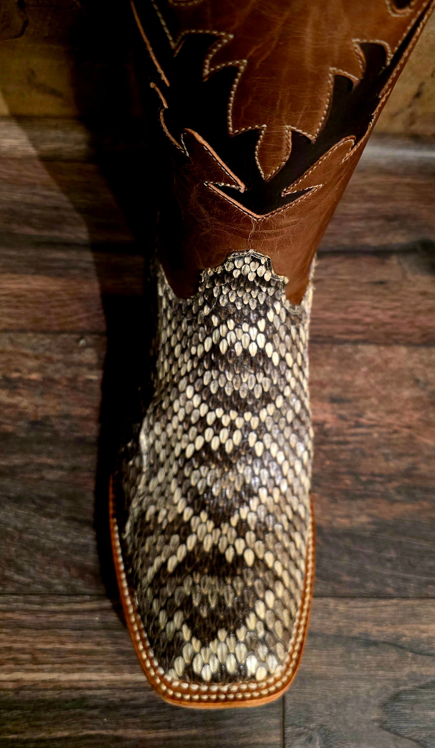 Black Jack Diamondback Rattle Snake Boots