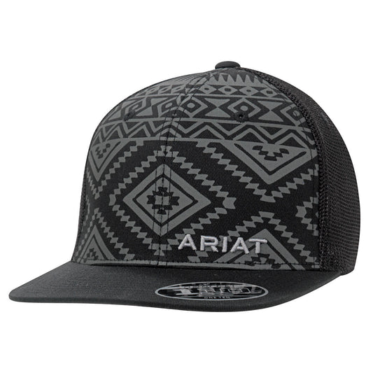 Ariat FlexFit Aztec Black/Grey Hat